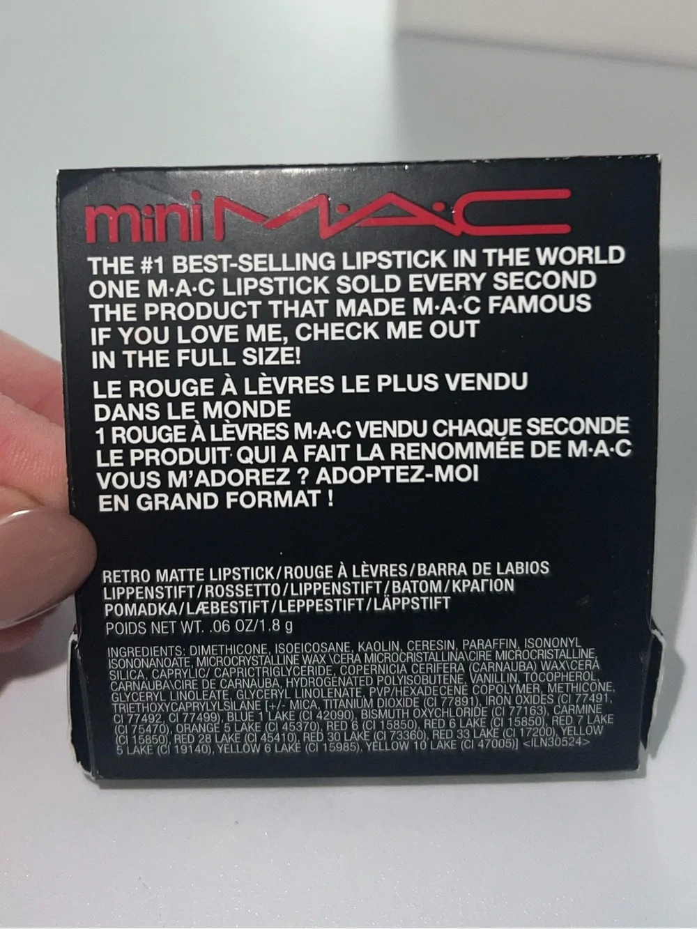 MAC Cosmetics Relentlessly Red Mini Retro Matte Lipstick - Red